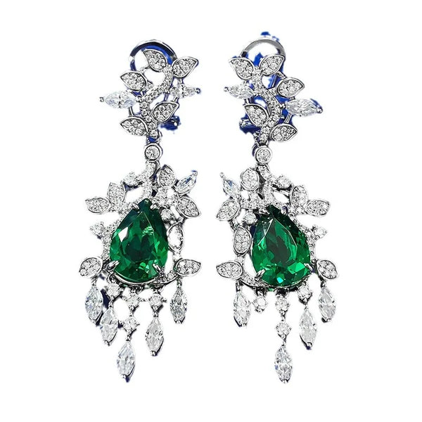 New Luxury 18K Solid Platinum PT950 certifid autumn leaf 8*12mm design earrings versatile for women suitable for daily wear