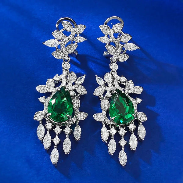 New Luxury 18K Solid Platinum PT950 certifid autumn leaf 8*12mm design earrings versatile for women suitable for daily wear