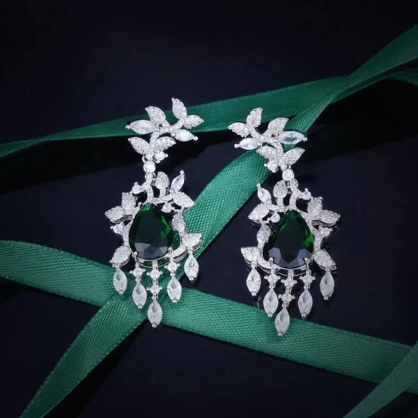 New Luxury 18K Solid Platinum PT950 certifid autumn leaf 8*12mm design earrings versatile for women suitable for daily wear
